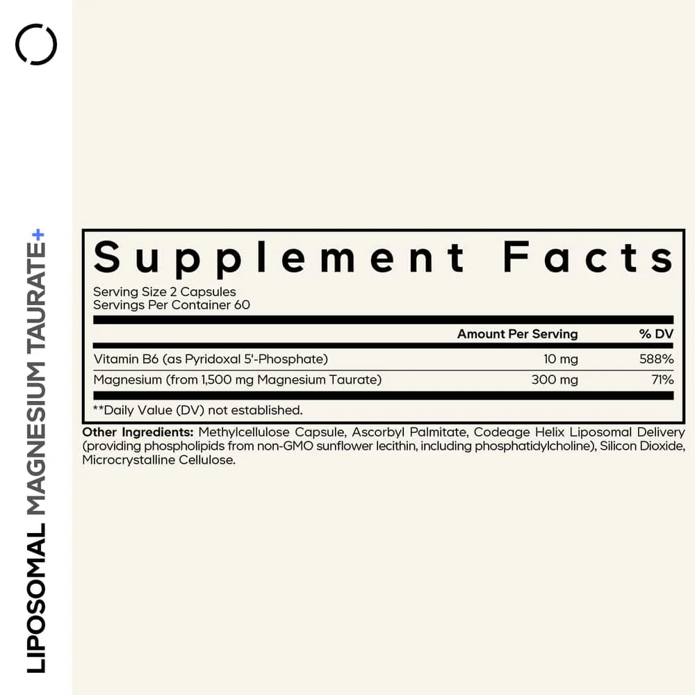 Codeage Liposomal Magnesium Taurate+ - Image 2