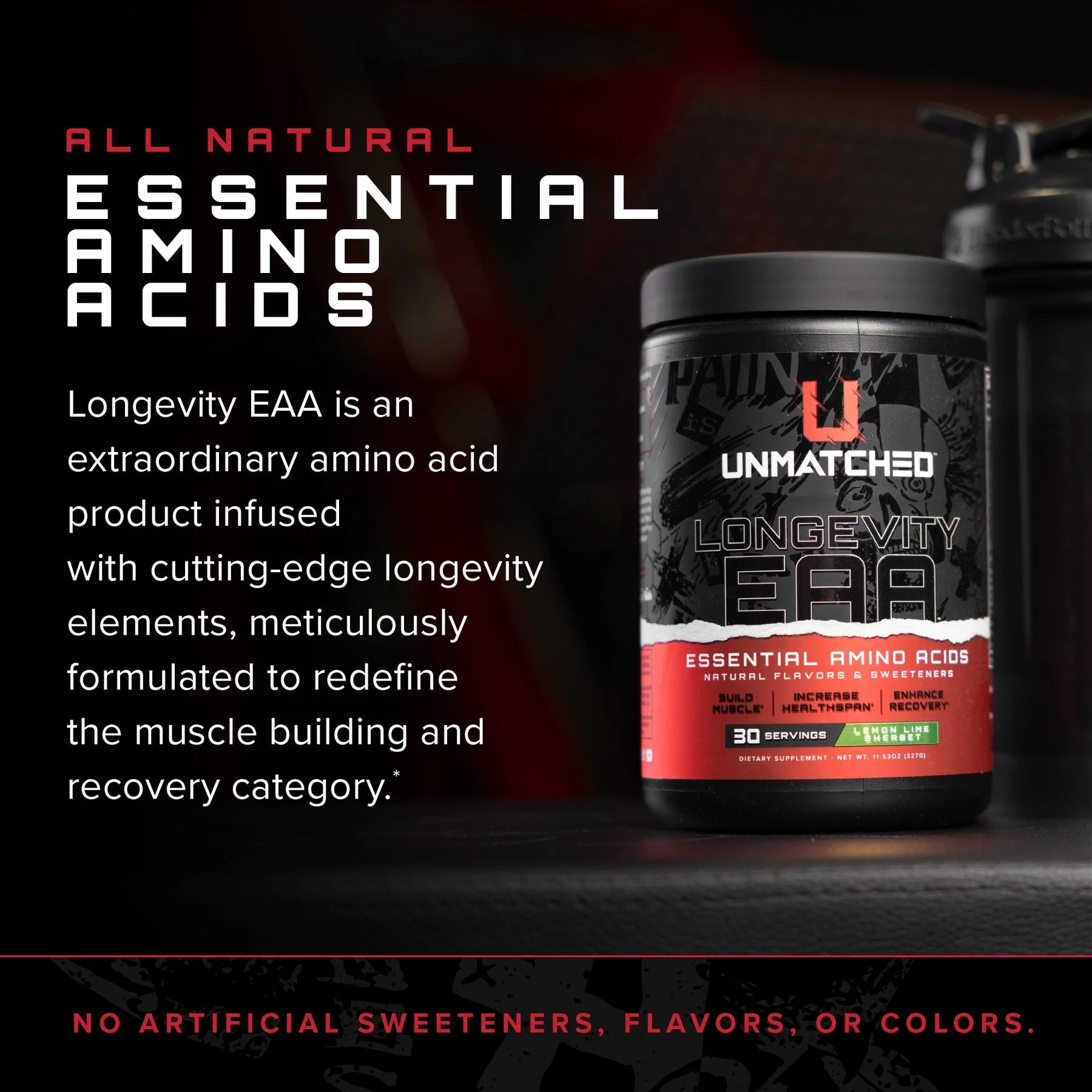 Unmatched Nutrition LONGEVITY EAA Lemon Lime Sherbet - Image 4