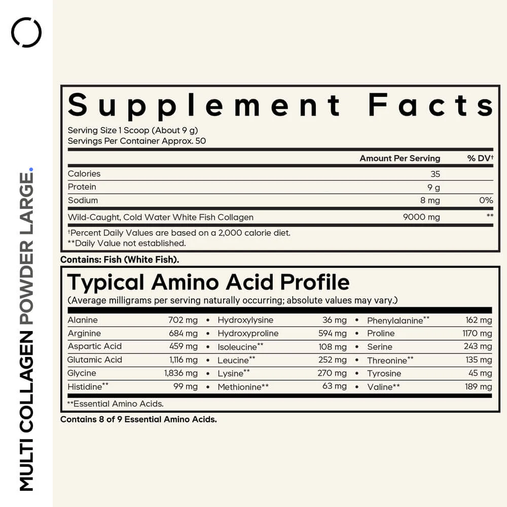 Codeage Wild Caught Marine Collagen Peptides Supplement Powder - Image 2
